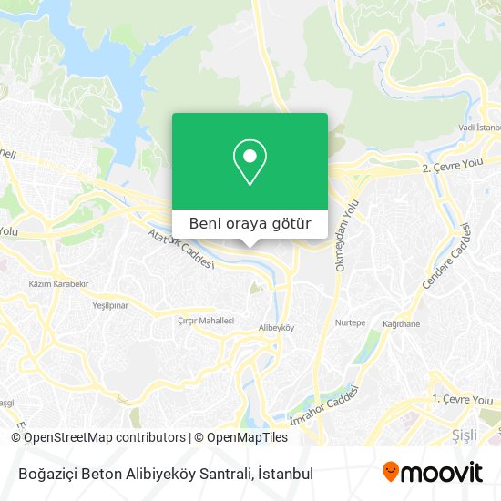 Boğaziçi Beton Alibiyeköy Santrali harita