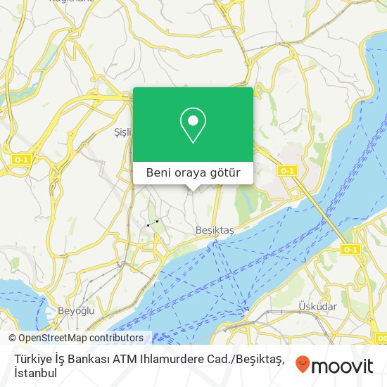 Türkiye İş Bankası ATM Ihlamurdere Cad. / Beşiktaş harita
