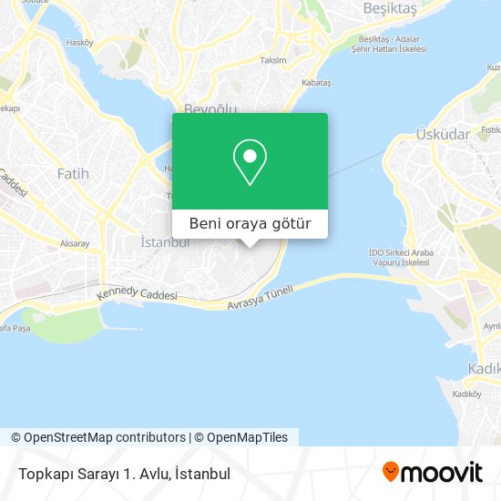 Topkapı Sarayı 1. Avlu harita