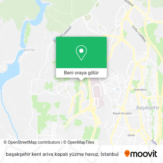 başakşehir kent ariva kapalı yüzme havuz harita