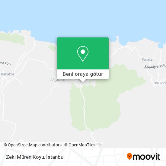 Zeki Müren Koyu harita