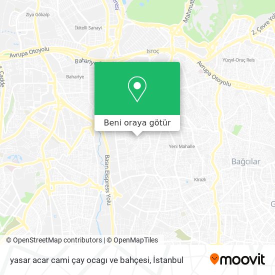 yasar acar cami çay ocagı ve bahçesi harita