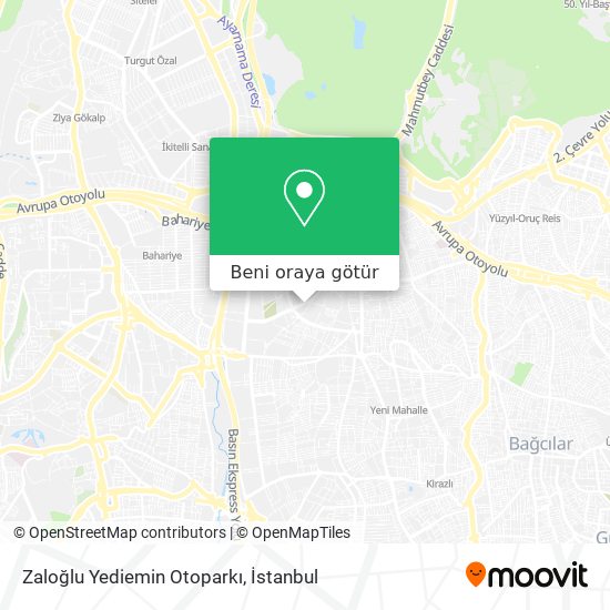 Zaloğlu Yediemin Otoparkı harita