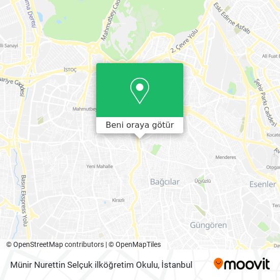 Münir Nurettin Selçuk ilköğretim Okulu harita