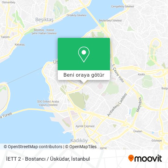 İETT 2 - Bostancı / Üsküdar harita