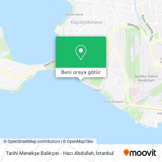 Tarihi Menekşe Balıkçısı - Hacı Abdullah harita
