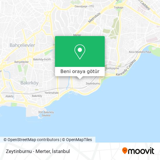 Zeytinburnu - Merter harita