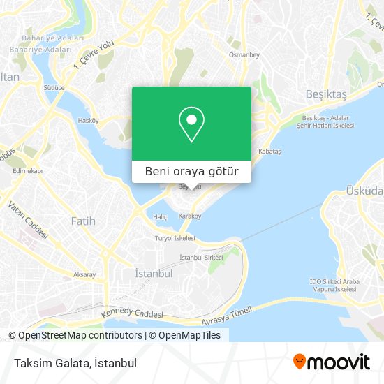 Taksim Galata harita