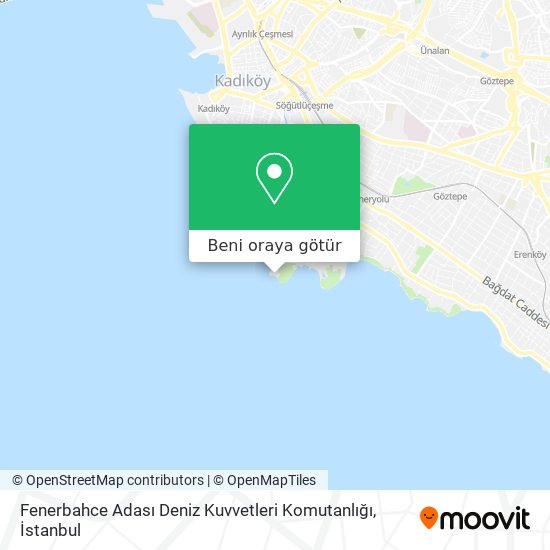 Fenerbahce Adası Deniz Kuvvetleri Komutanlığı harita