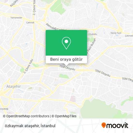özkaymak ataşehir harita