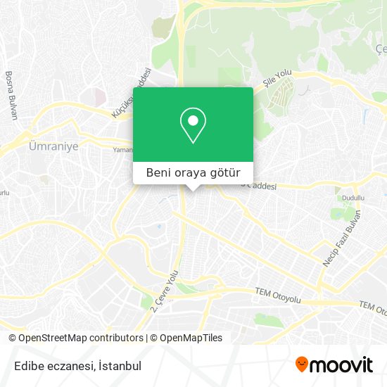 Edibe eczanesi harita