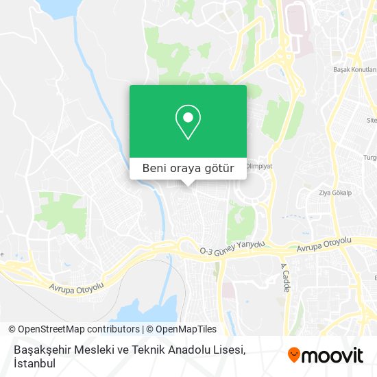 Başakşehir Mesleki ve Teknik Anadolu Lisesi harita