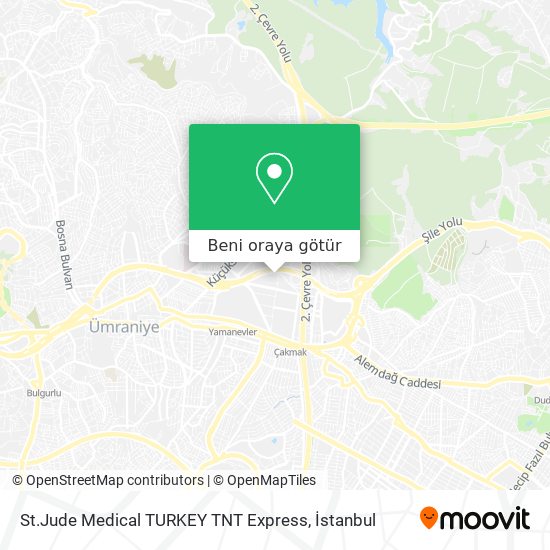 St.Jude Medical TURKEY TNT Express harita