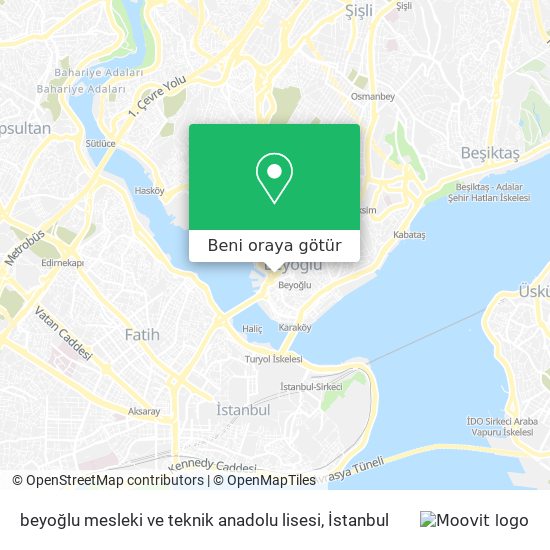 beyoğlu mesleki ve teknik anadolu lisesi harita