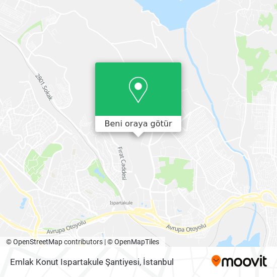 Emlak Konut Ispartakule Şantiyesi harita