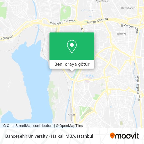 Bahçeşehir University - Halkalı MBA harita