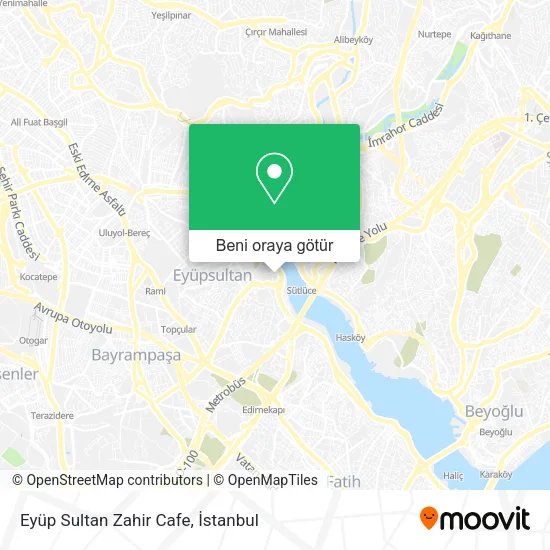 Eyüp Sultan Zahir Cafe harita