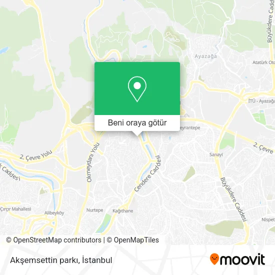 Akşemsettin parkı harita