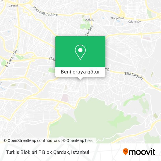 Turkis Bloklari F Blok Çardak harita