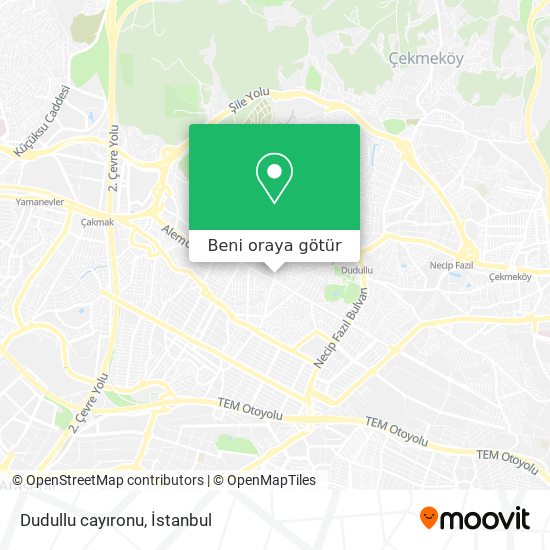 Dudullu cayıronu harita
