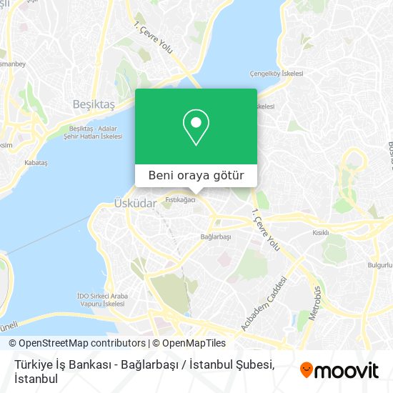 Türkiye İş Bankası - Bağlarbaşı / İstanbul Şubesi harita