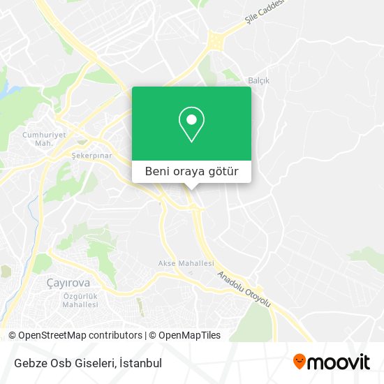 Gebze Osb Giseleri harita