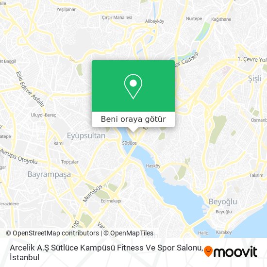 Arcelik A.Ş Sütlüce Kampüsü Fitness Ve Spor Salonu harita