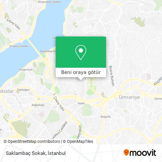 Saklambaç Sokak harita