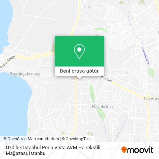 Özdilek İstanbul Perla Vista AVM Ev Tekstili Mağazası harita