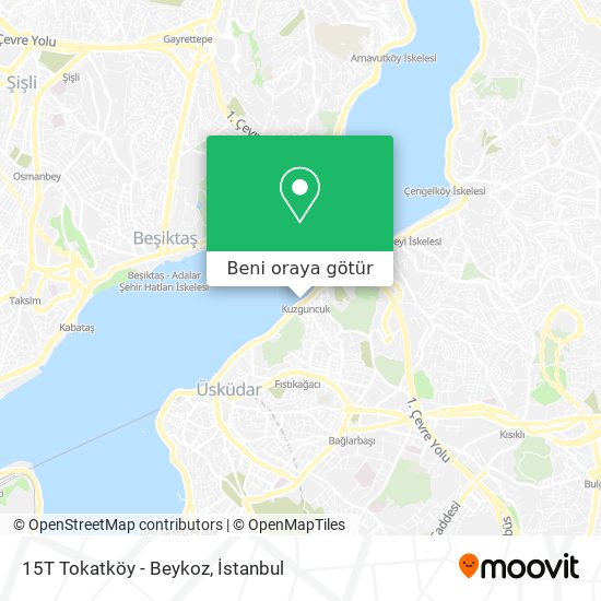 15T Tokatköy - Beykoz harita