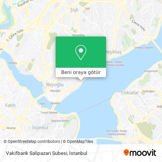Vakifbank Salipazari Subesi harita