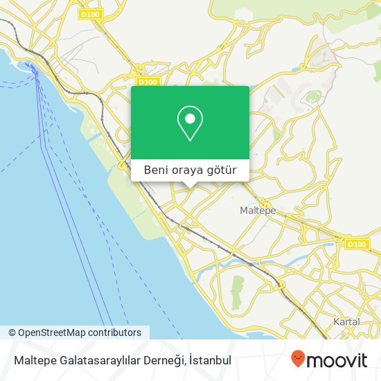Maltepe Galatasaraylılar Derneği harita