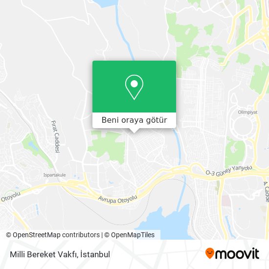 Milli Bereket Vakfı harita