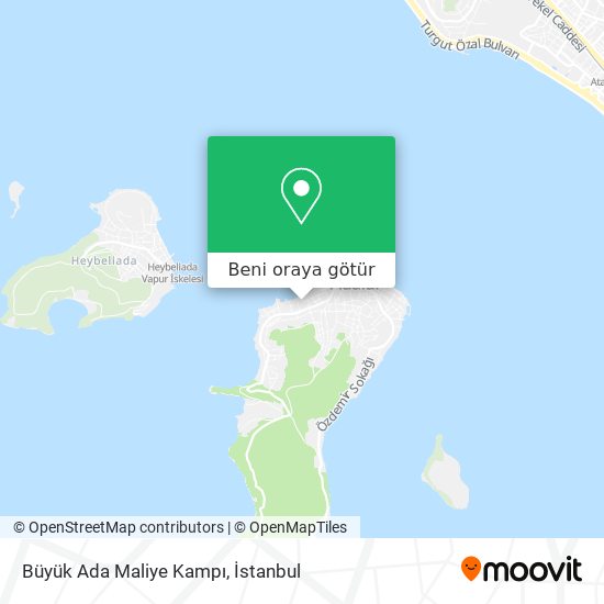 Büyük Ada Maliye Kampı harita