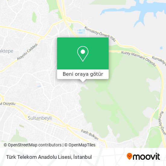 Türk Telekom Anadolu Lisesi harita