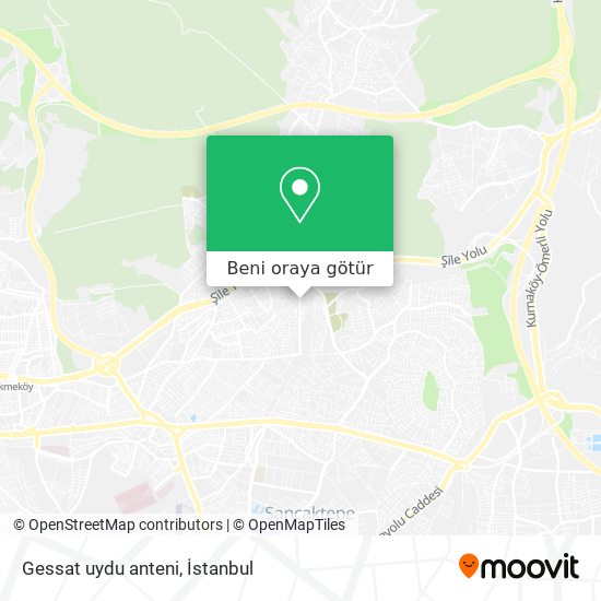 Gessat uydu anteni harita