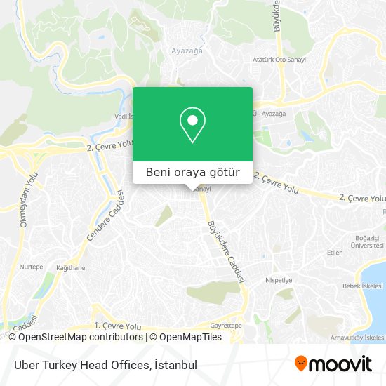 Uber Turkey Head Offices harita