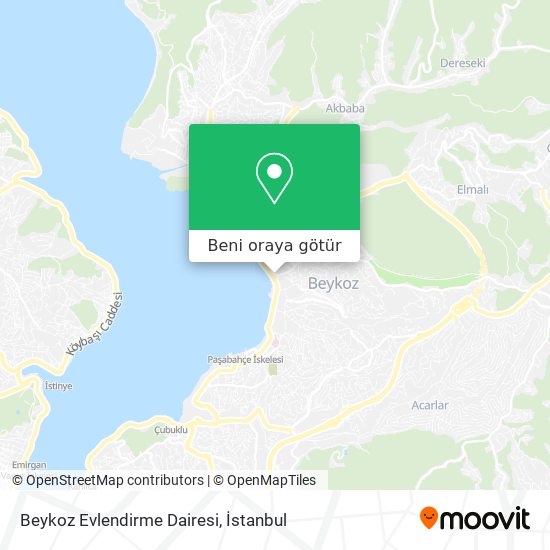 Beykoz Evlendirme Dairesi harita