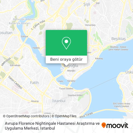 Avrupa Florence Nightingale Hastanesi Araştırma ve Uygulama Merkezi harita