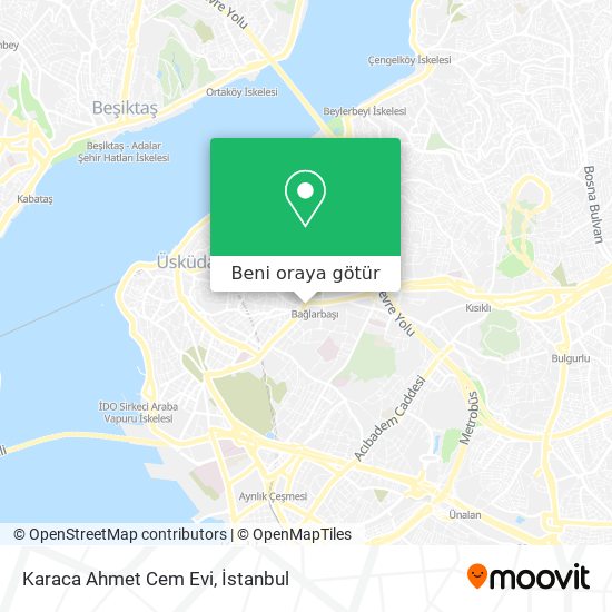 Karaca Ahmet Cem Evi harita