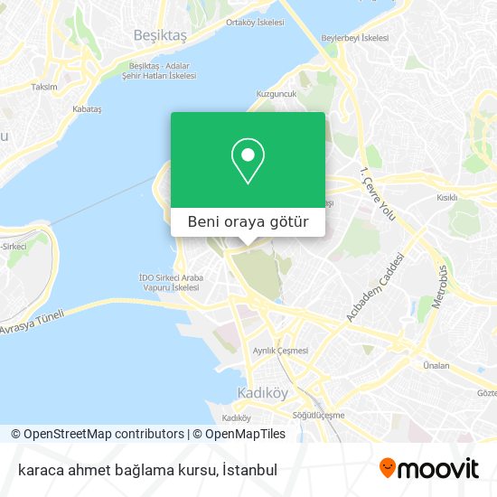 karaca ahmet bağlama kursu harita