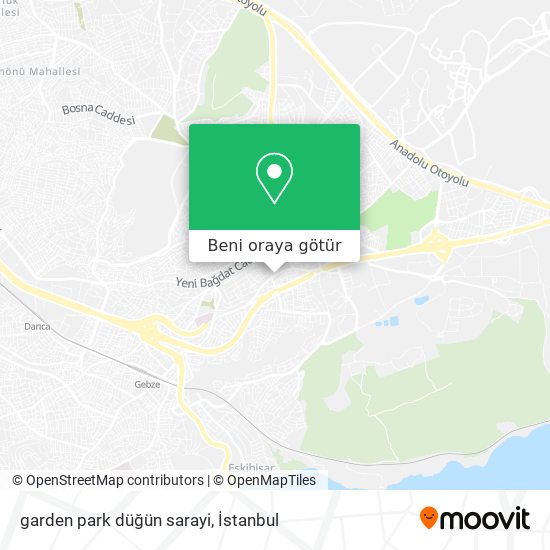 garden park düğün sarayi harita