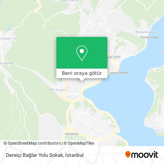 Dereiçi Bağlar Yolu Sokak harita