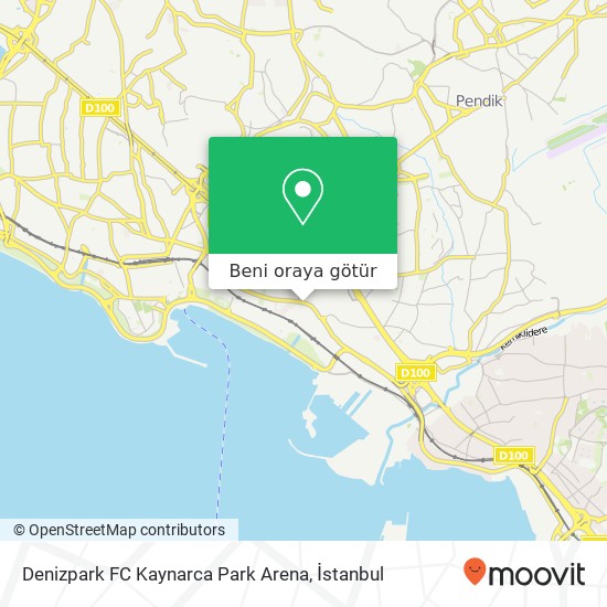 Denizpark FC Kaynarca Park Arena harita