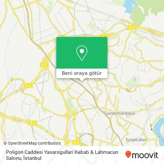 Poligon Caddesi Yasarogullari Kebab & Lahmacun Salonu harita