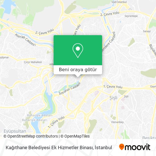 Kağıthane Belediyesi Ek Hizmetler Binası harita