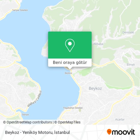 Beykoz - Yeniköy Motoru harita