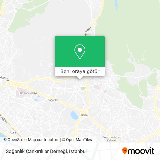 Soğanlık Çankırılılar Derneği harita