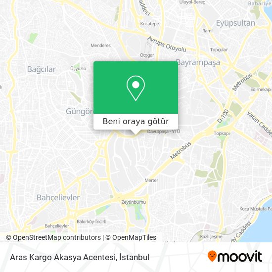 Aras Kargo Akasya Acentesi harita
