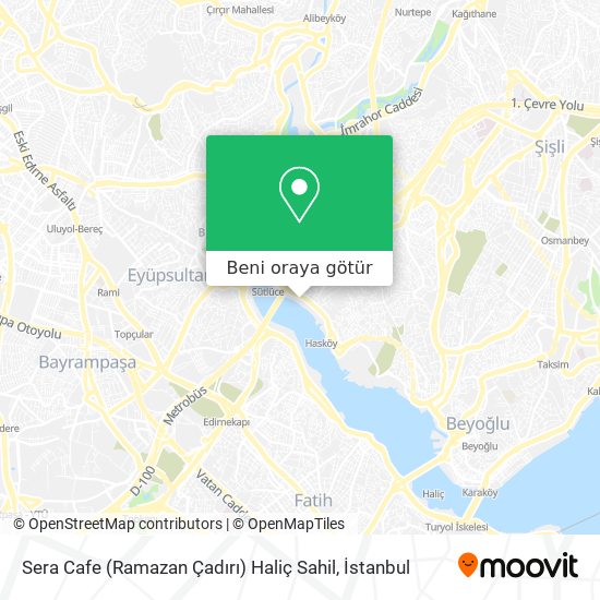 Sera Cafe (Ramazan Çadırı) Haliç Sahil harita